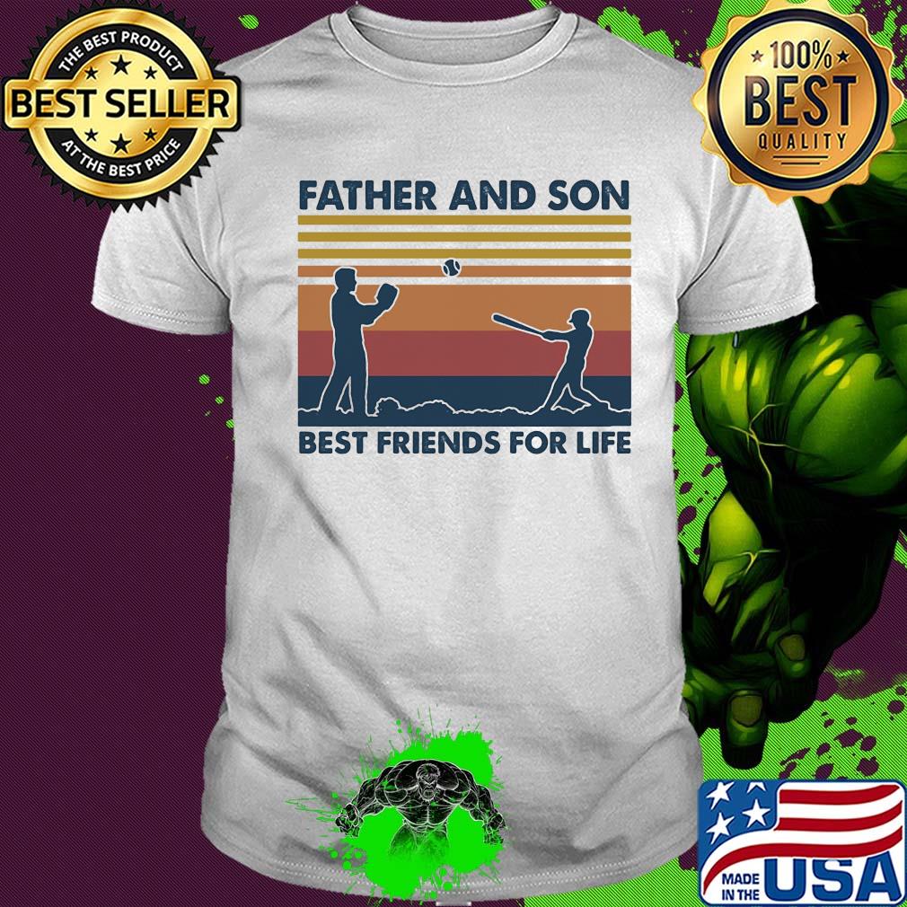 Softball father and son best friends for life vintage shirt