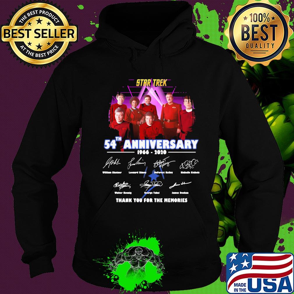 Star trek 54th anniversary 1966 2020 thank you for the memories signatures s Hoodie Star trek 54th anniversary 1966 2020 thank you for the memories signatures s Hoodie