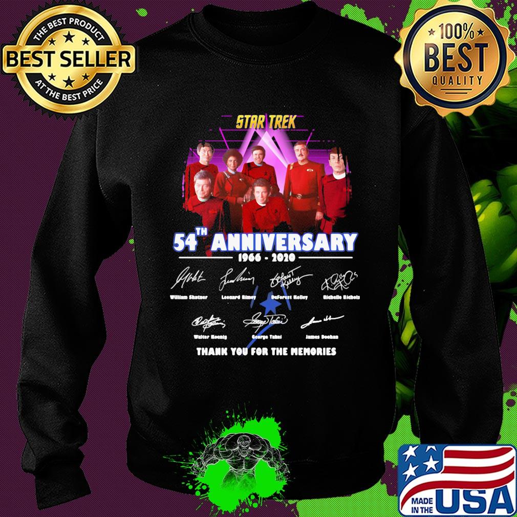 Star trek 54th anniversary 1966 2020 thank you for the memories signatures s Sweater Star trek 54th anniversary 1966 2020 thank you for the memories signatures s Sweater
