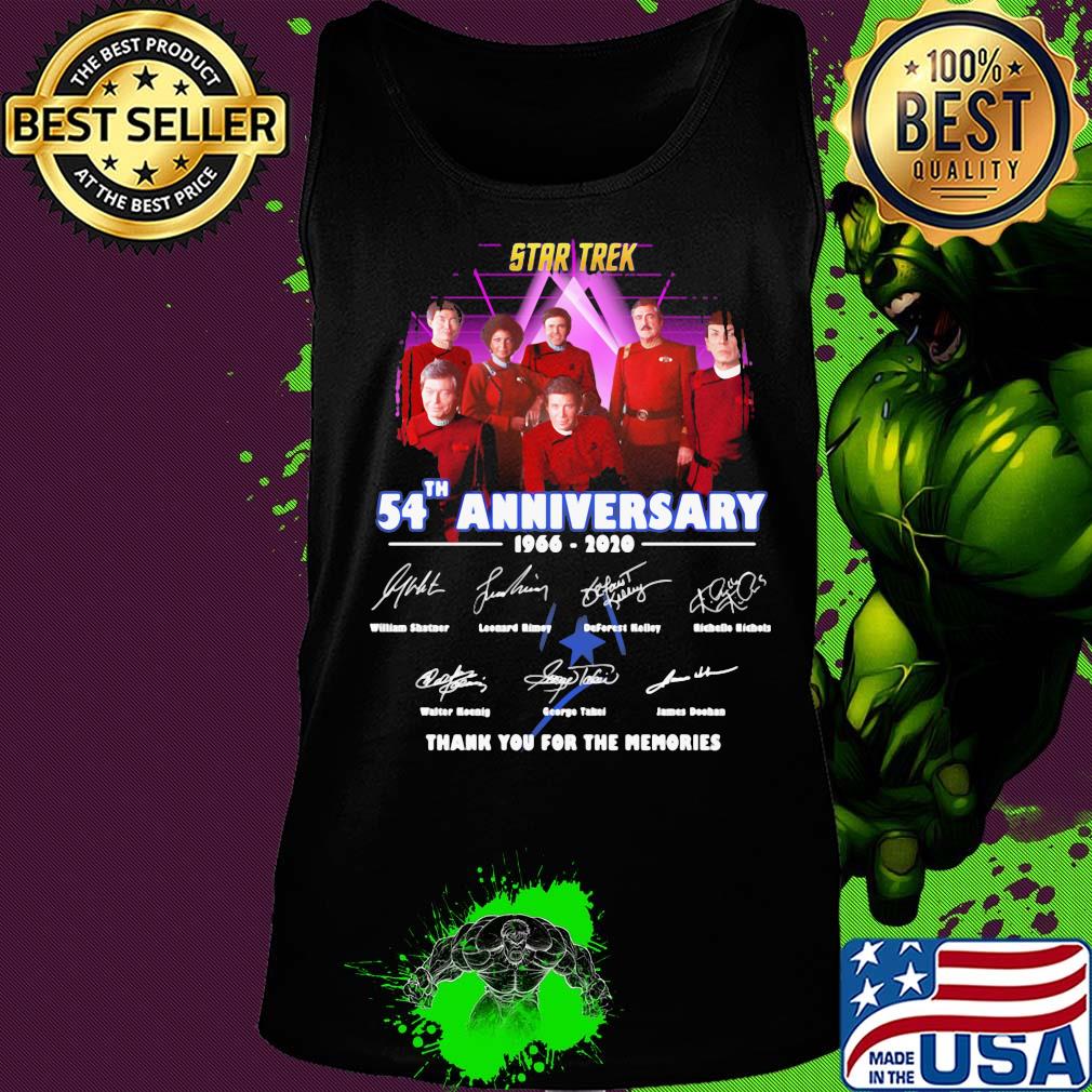 Star trek 54th anniversary 1966 2020 thank you for the memories signatures s Tank top Star trek 54th anniversary 1966 2020 thank you for the memories signatures s Tank top