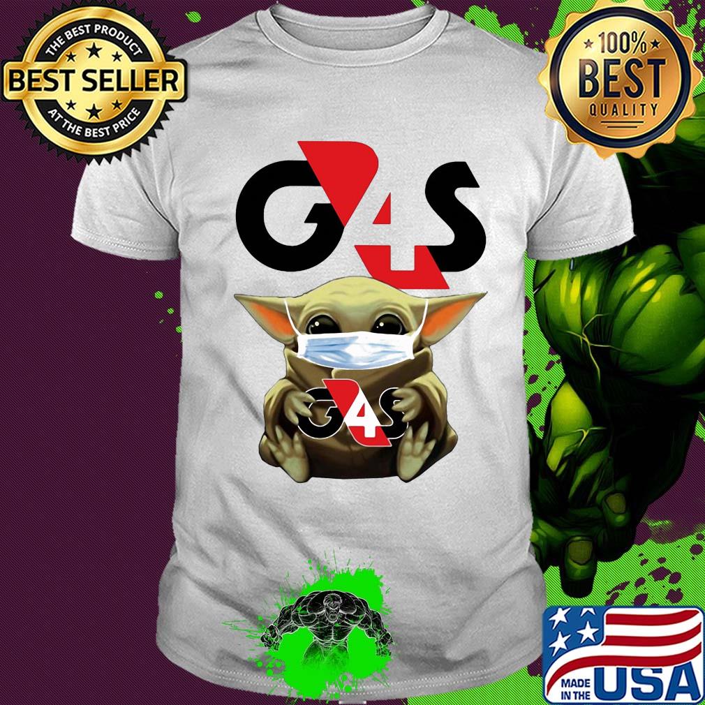 Star wars baby yoda hug g4s group 4 securicor mask covid-19 shirt