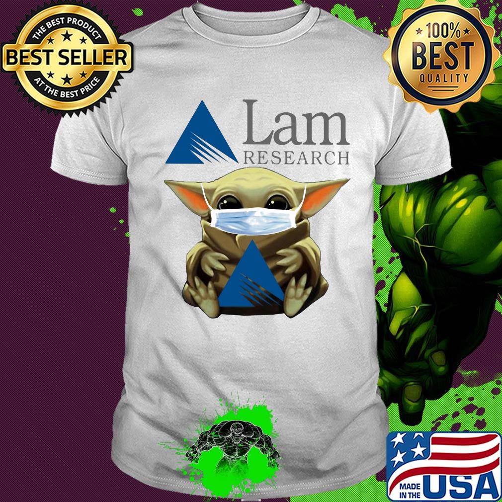 Star wars baby yoda hug lam research mask covid-19 shirt
