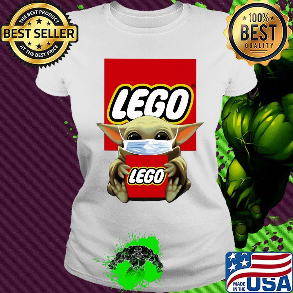 Star wars baby yoda hug lego mask covid-19 s Ladies tee Star wars baby yoda hug lego mask covid-19 s Ladies tee