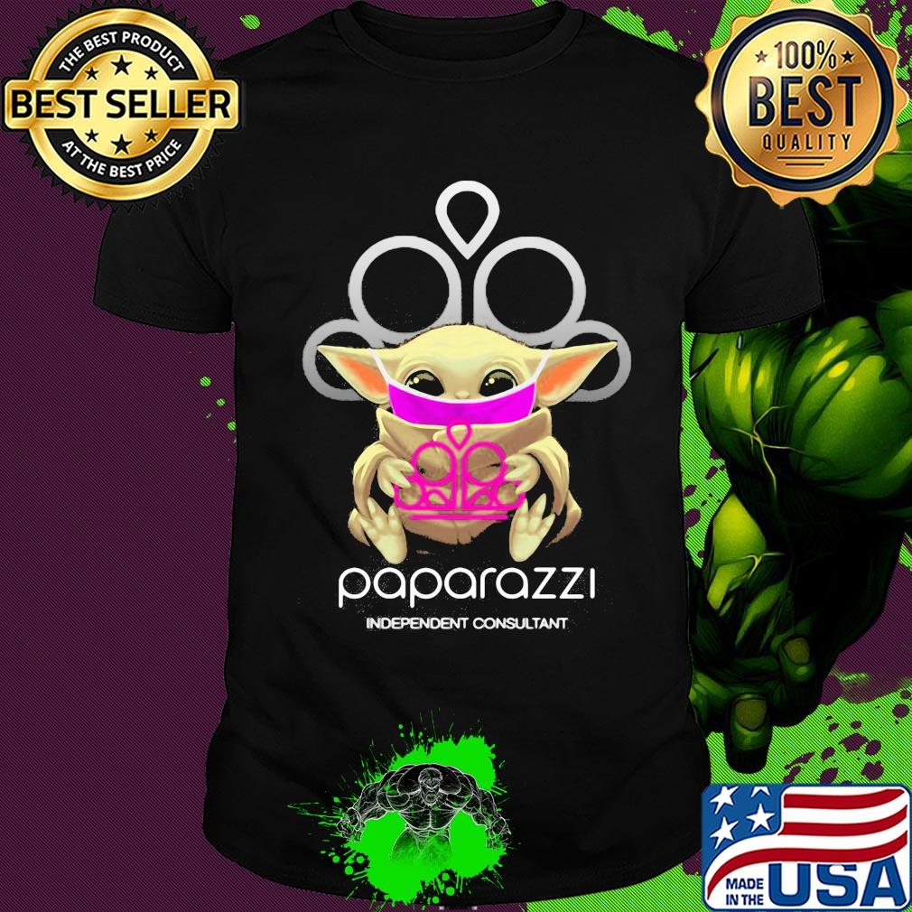 Star wars baby yoda hug paparazzi independent consultant mask covid-19 shirt