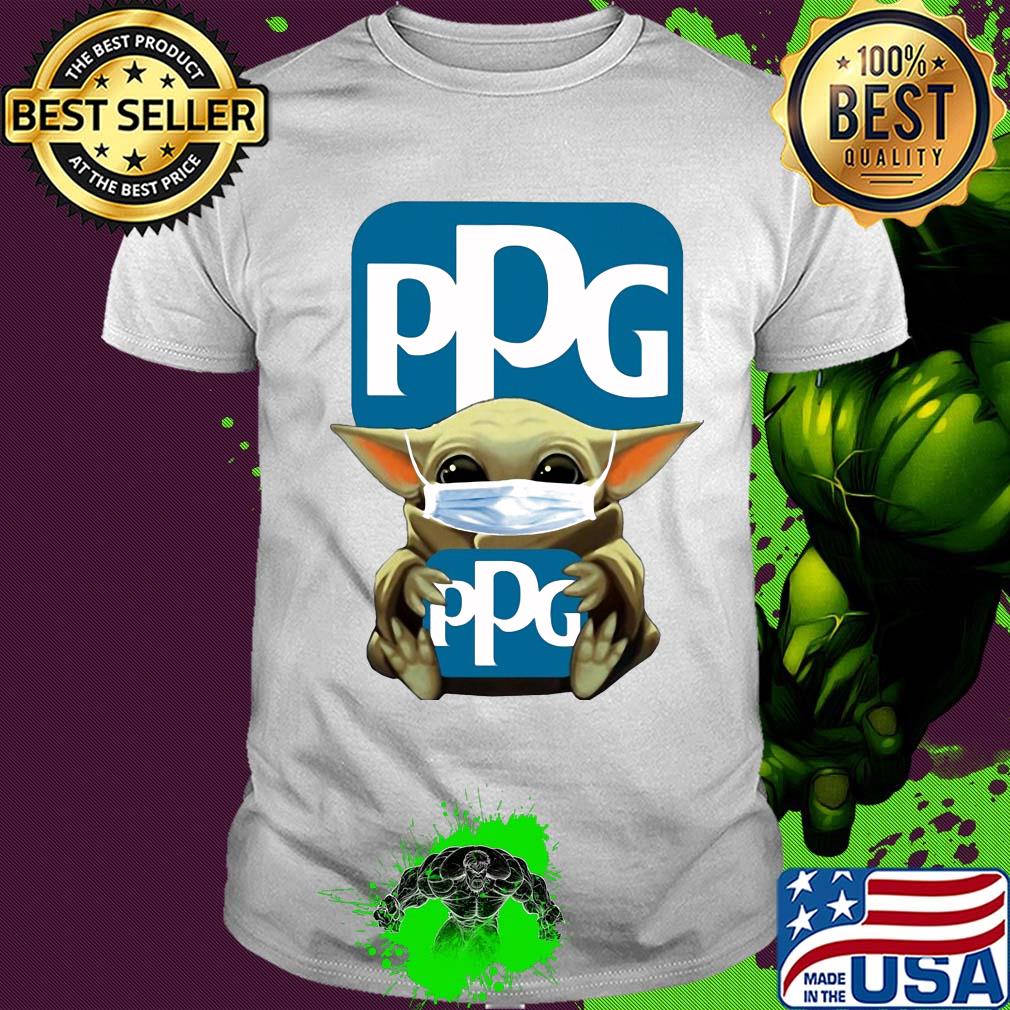 Star wars baby yoda hug ppg mask covid-19 shirt