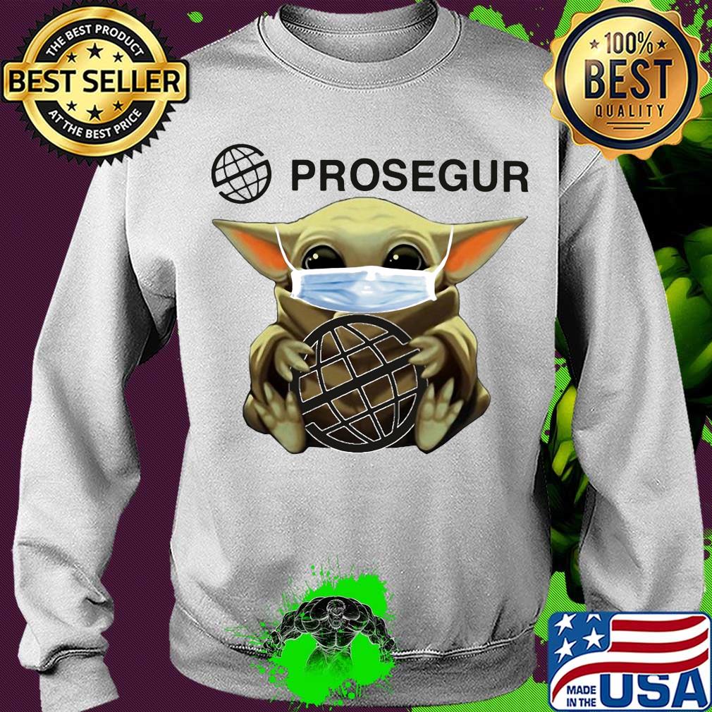 Star wars baby yoda hug prosegur mask covid-19 s Sweater Star wars baby yoda hug prosegur mask covid-19 s Sweater