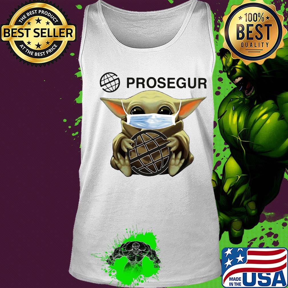 Star wars baby yoda hug prosegur mask covid-19 s Tank top Star wars baby yoda hug prosegur mask covid-19 s Tank top