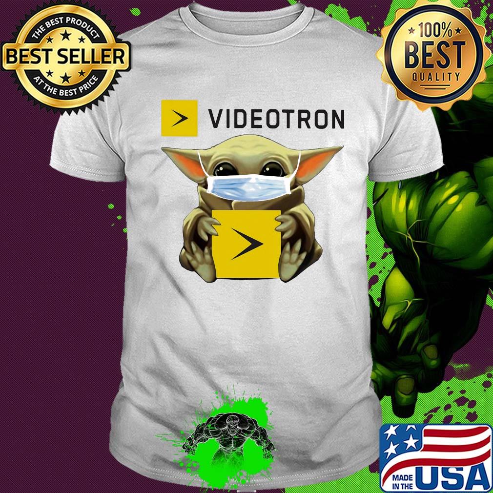 Star wars baby yoda hug videotron mask covid-19 shirt