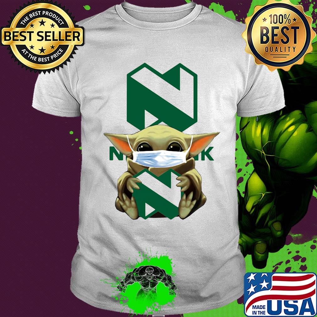 Star wars baby yoda mask hug nedbank shirt