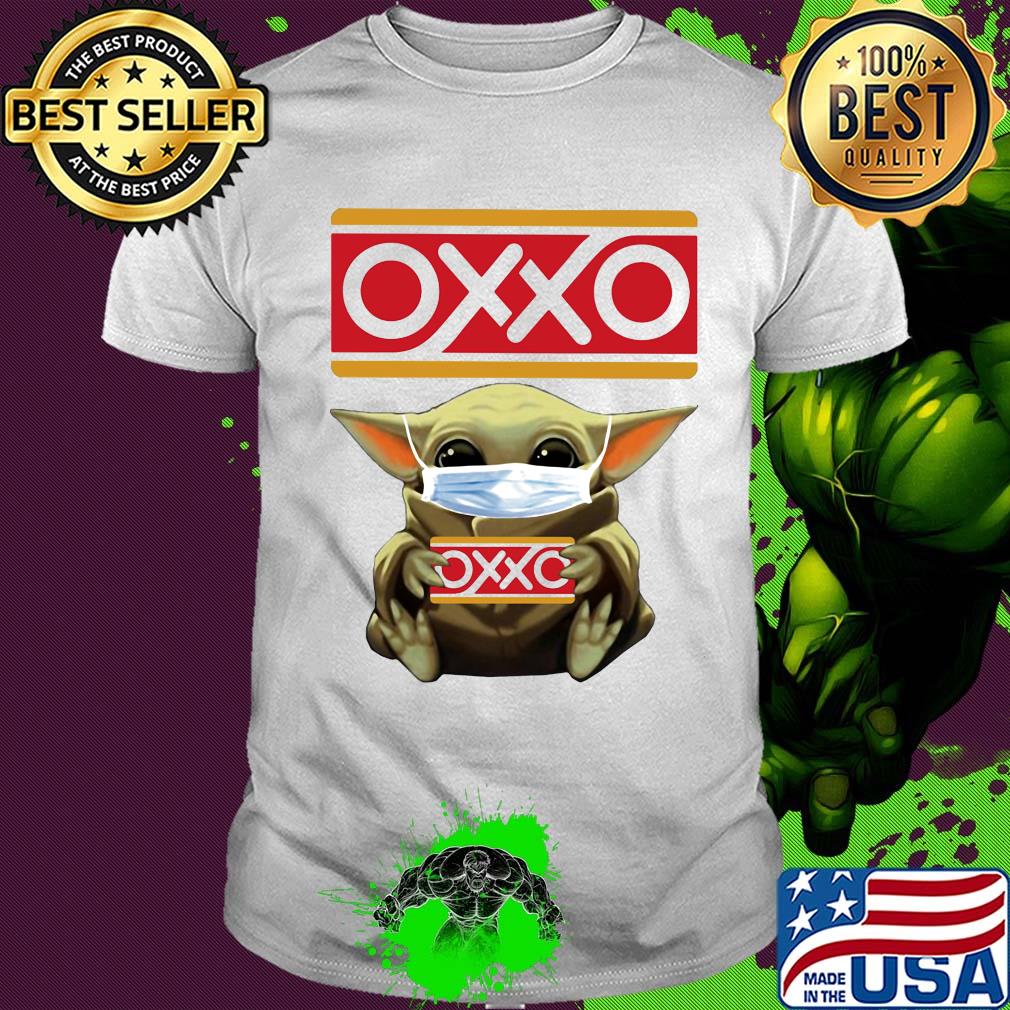 Star wars baby yoda mask hug oxxo shirt
