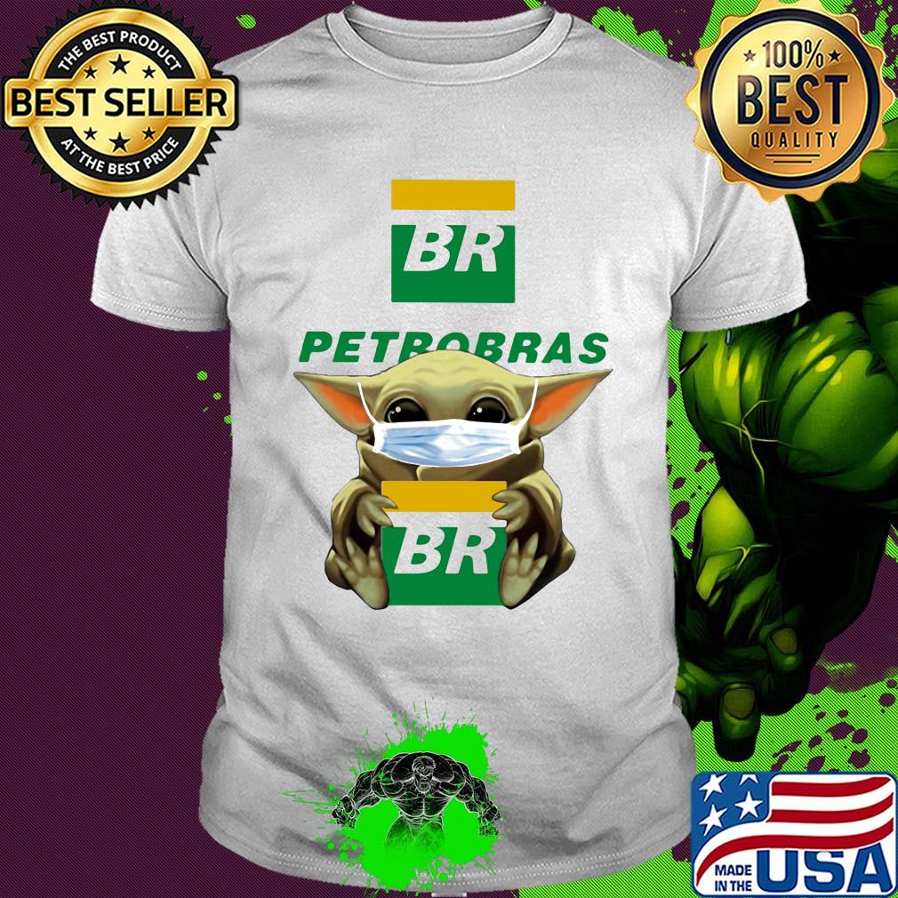 Star wars baby yoda mask hug petrobras shirt