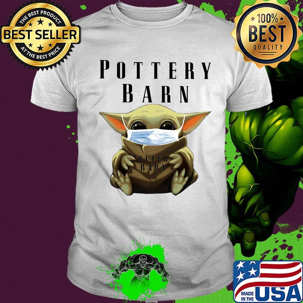 Star wars baby yoda mask hug pottery barn shirt