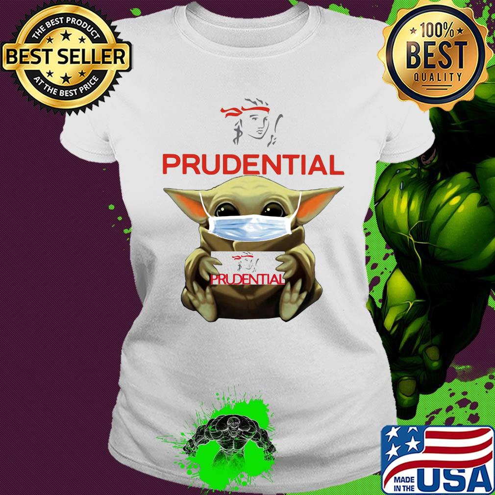 Star wars baby yoda mask hug prudential s Ladies tee Star wars baby yoda mask hug prudential s Ladies tee
