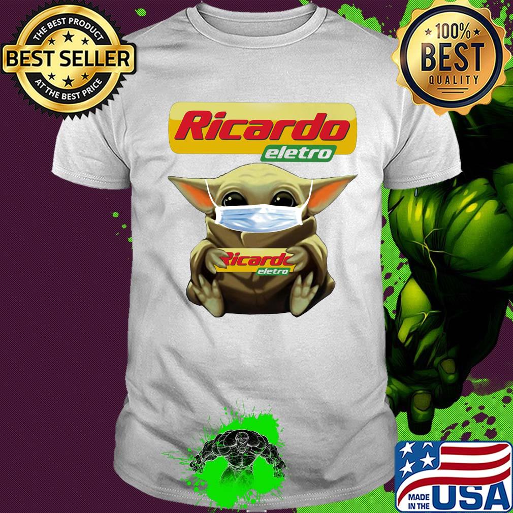 Star wars baby yoda mask hug ricardo eletro shirt