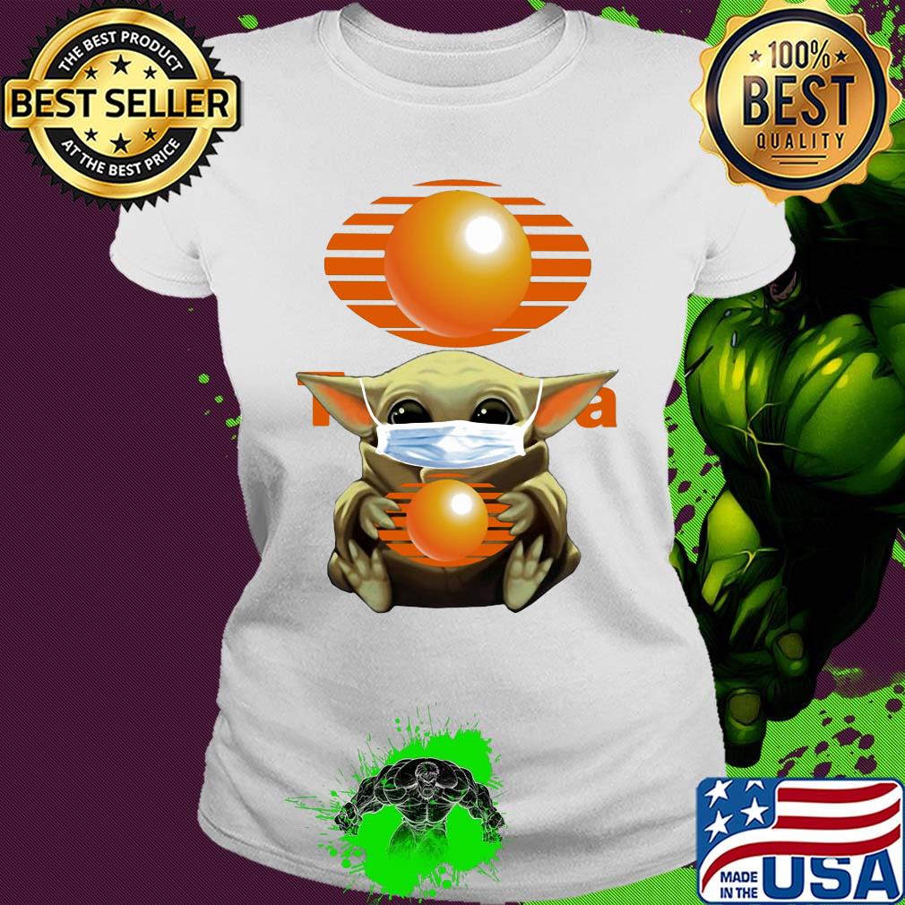 Star wars baby yoda mask hug televisa s Ladies tee Star wars baby yoda mask hug televisa s Ladies tee