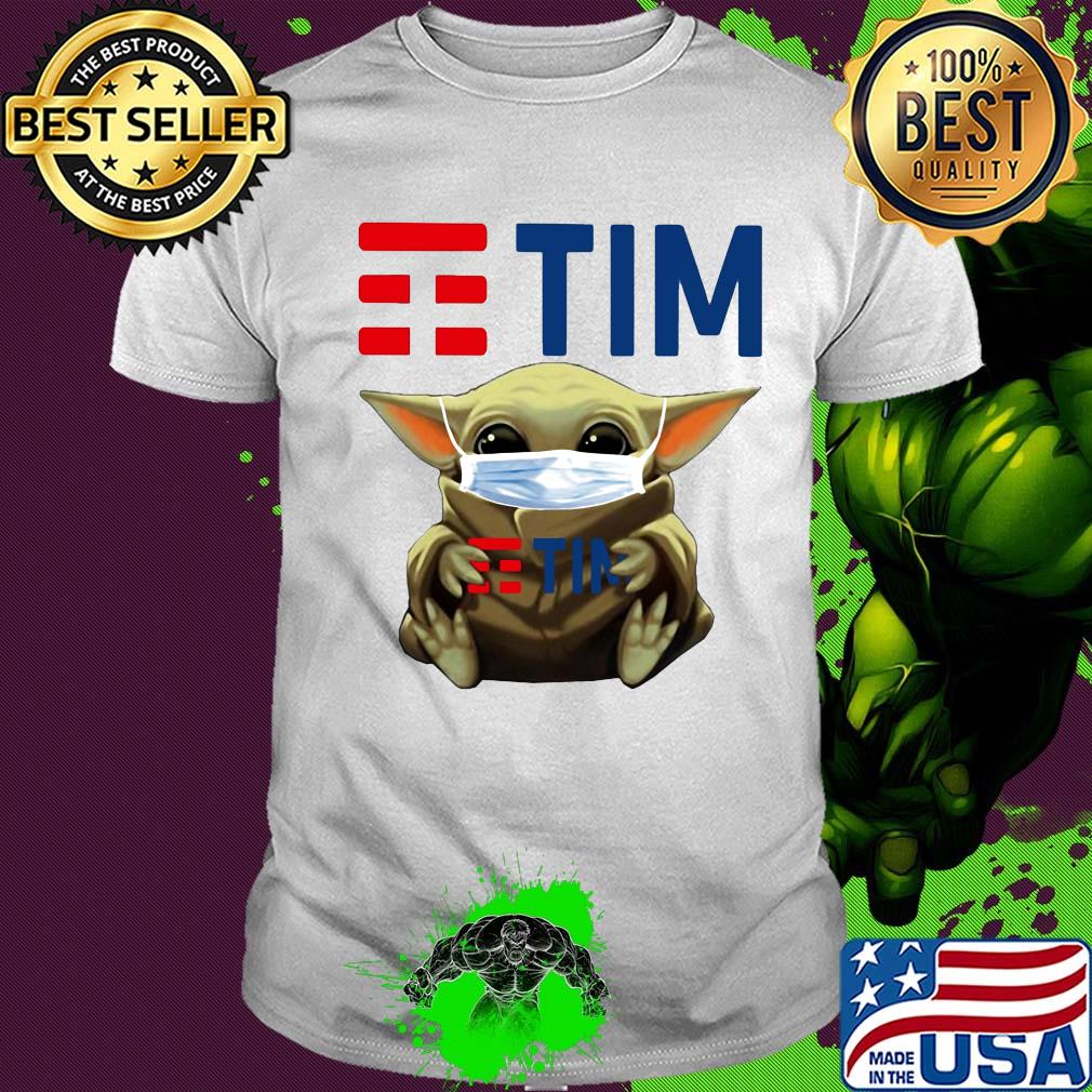 Star wars baby yoda mask hug tim shirt