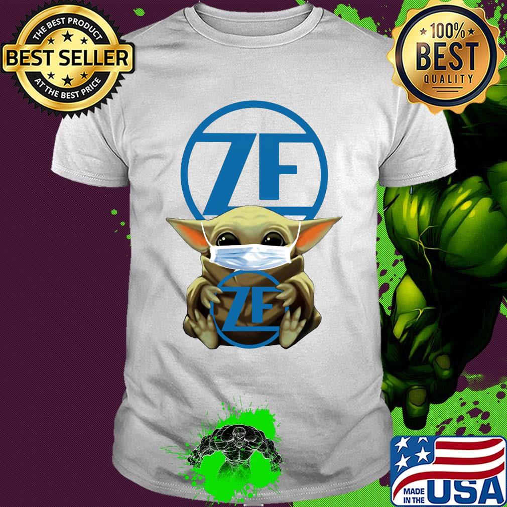 Star wars baby yoda mask hug zf friedrichshafen shirt