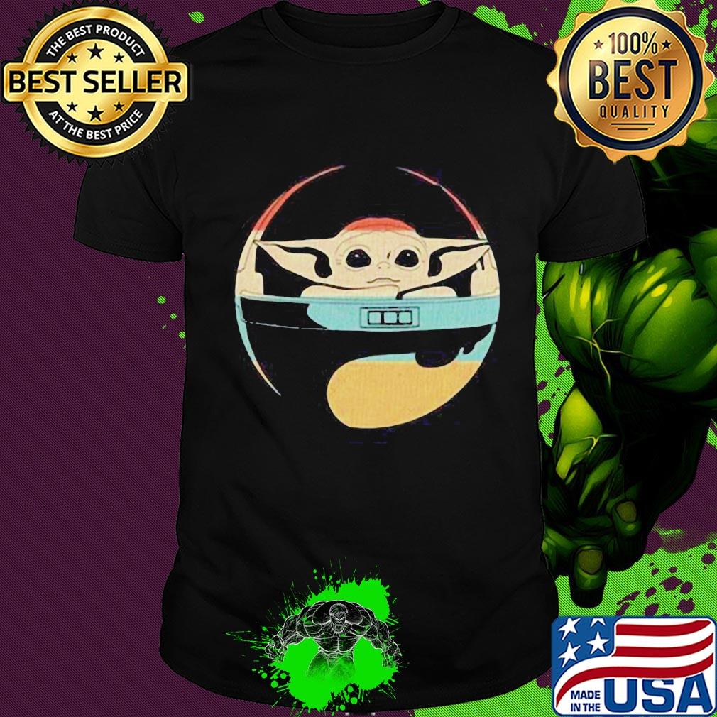 Star wars baby yoda sunset vintage shirt