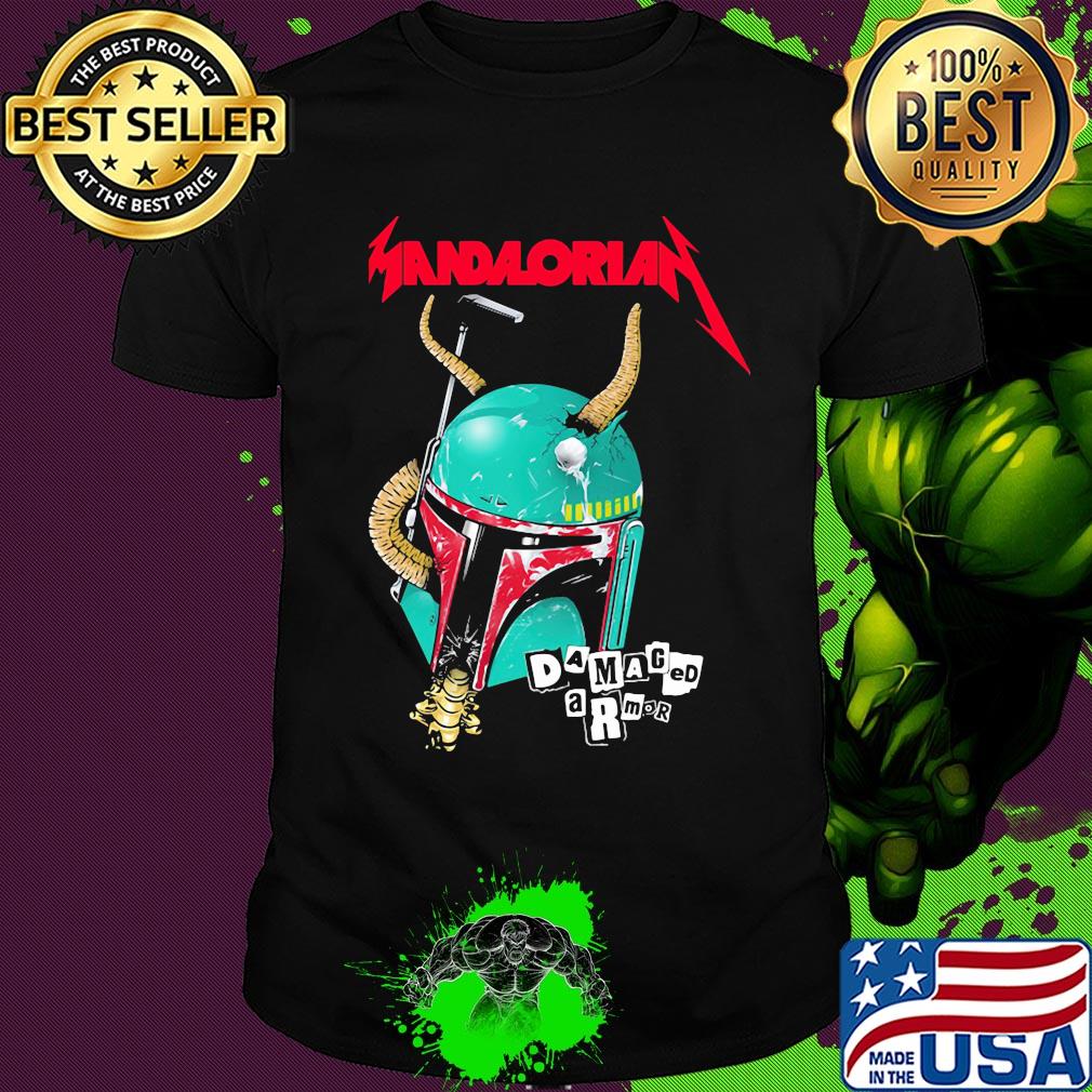 Star wars darth vader mandalorian damaged armor shirt