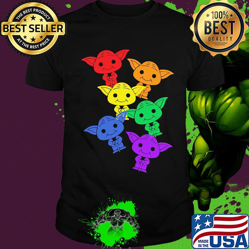 Star wars master yoda colors shirt