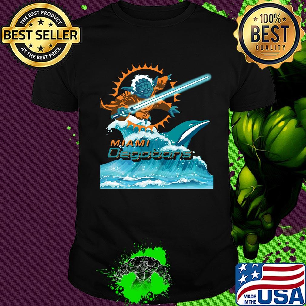 Star wars yoda miami dolphins degobons shirt