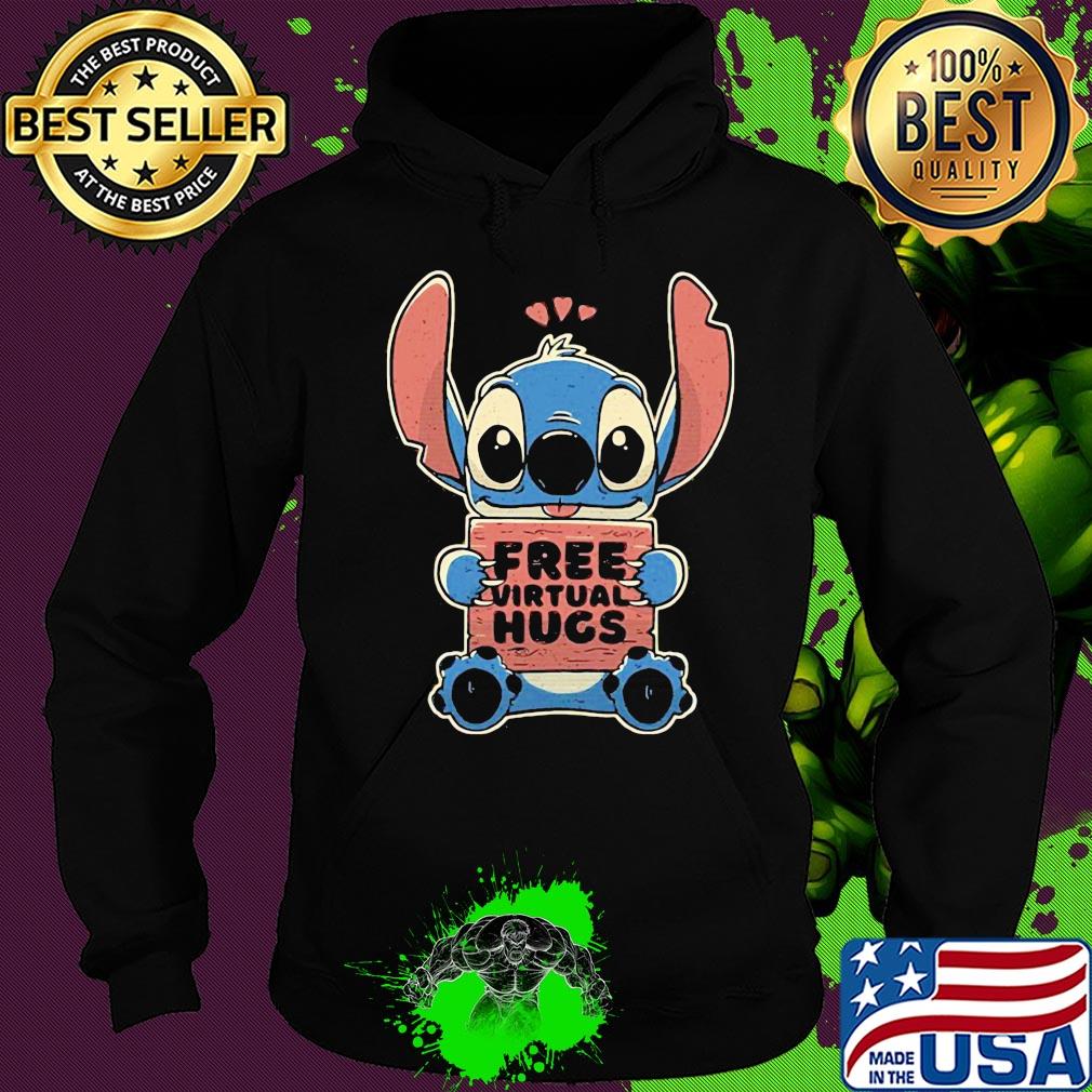 Stitch free virtual hugs heart s Hoodie Stitch free virtual hugs heart s Hoodie