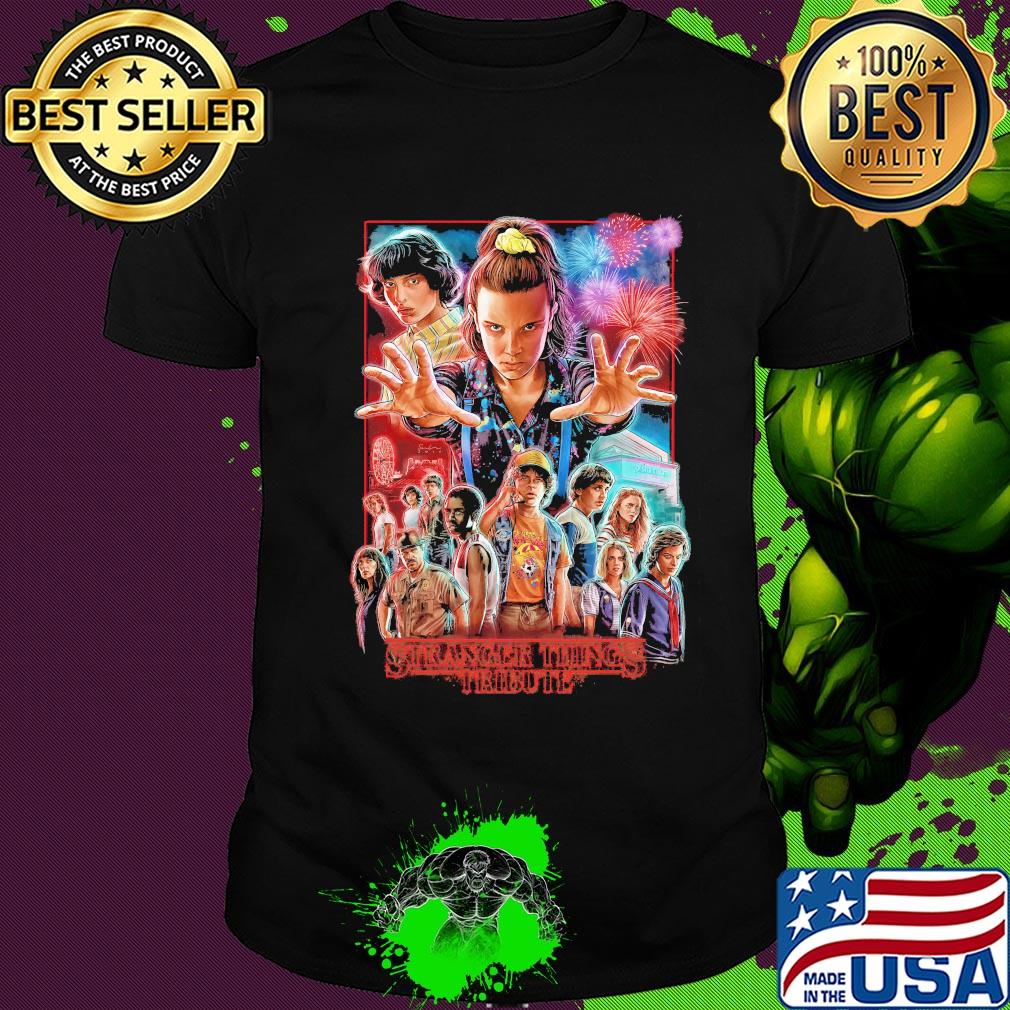 Stranger things tribute eleven ulzzang movie harajuku firework shirt
