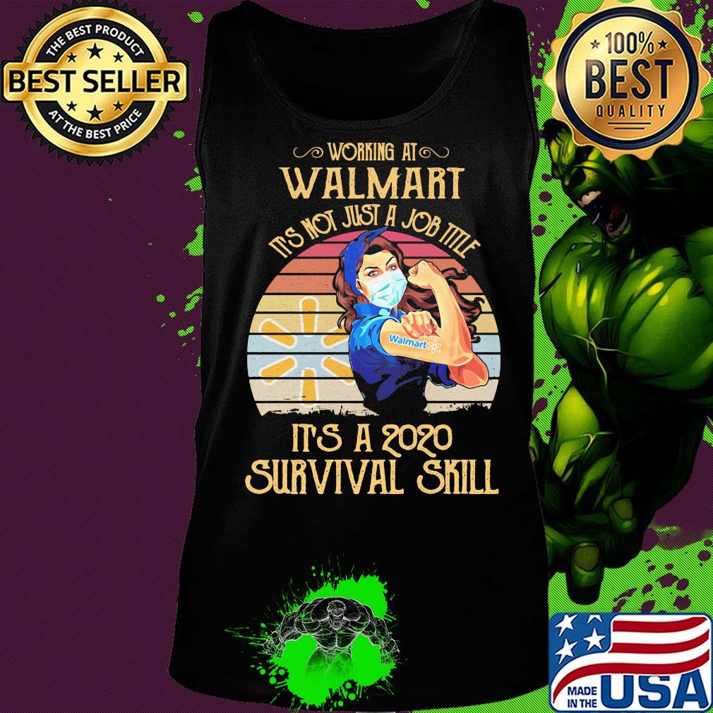 Strong woman mask working at walmart it's not just a job title it's a 2020 survival skill vintage s Tank top Strong woman mask working at walmart it's not just a job title it's a 2020 survival skill vintage s Tank top