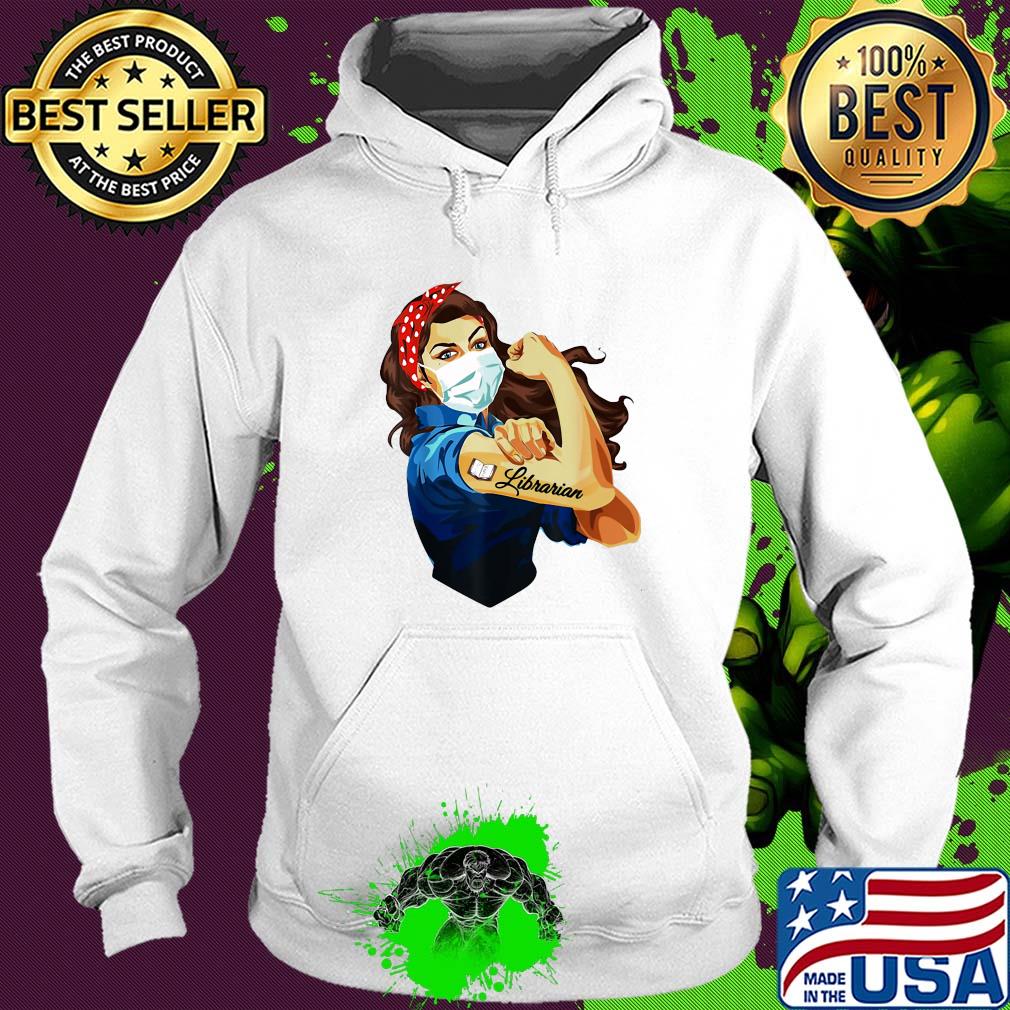 Strong woman tattoos librarian mask covid-19 s Hoodie Strong woman tattoos librarian mask covid-19 s Hoodie