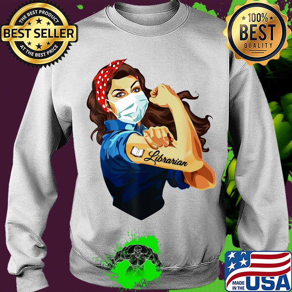 Strong woman tattoos librarian mask covid-19 s Sweater Strong woman tattoos librarian mask covid-19 s Sweater