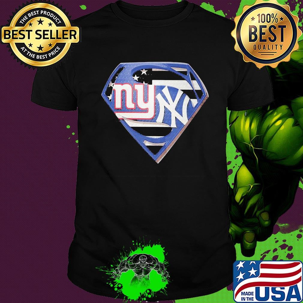 Superhero new york giants diamond american flag shirt