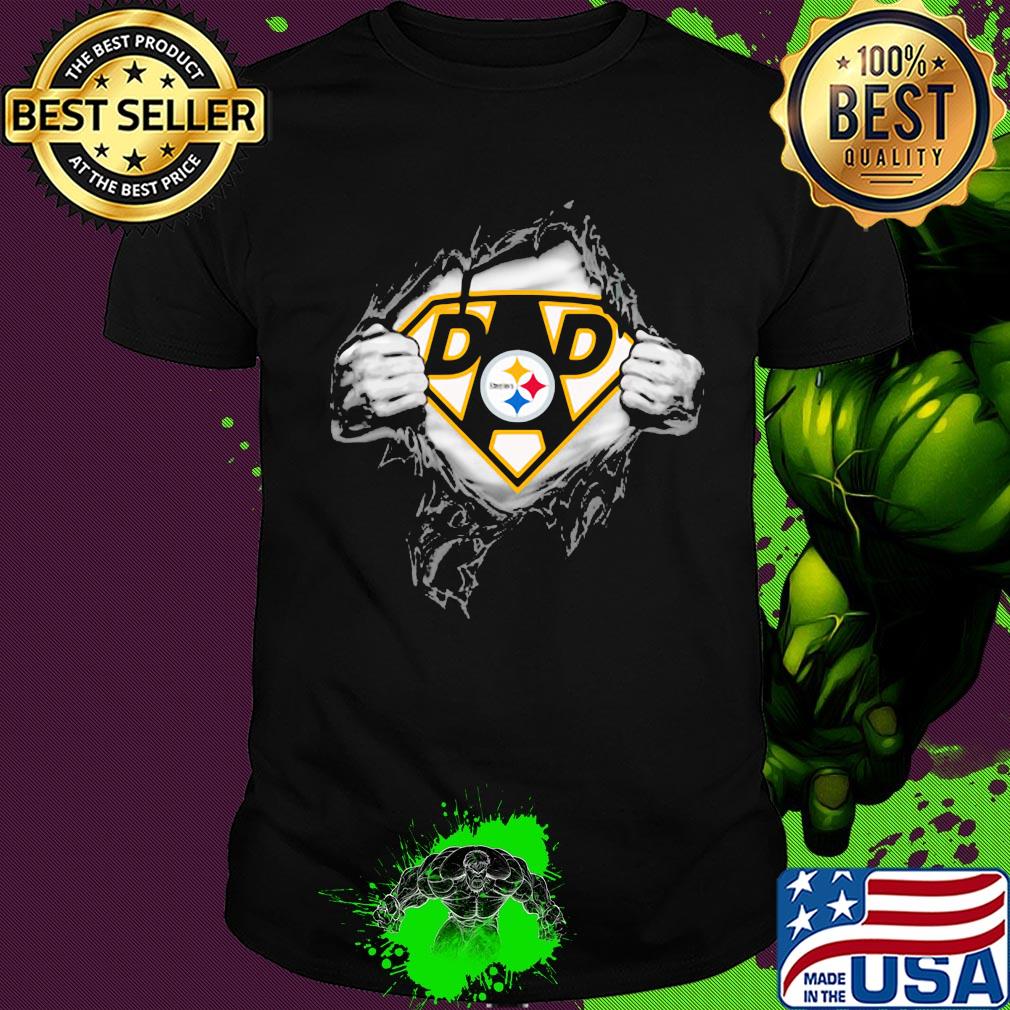 Superhero pittsburgh steelers diamond father’s day shirt