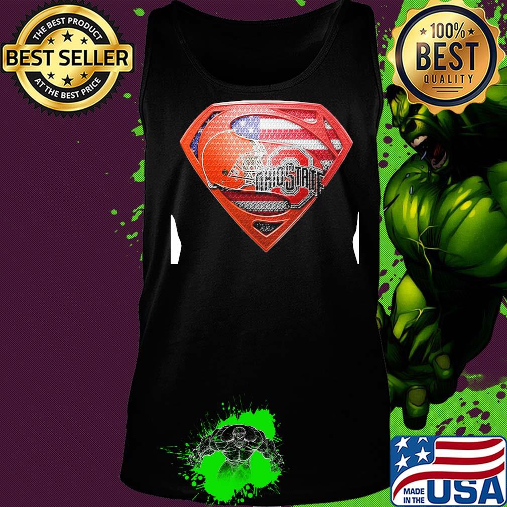 Superman cleveland browns and cleveland indians american flag independence day s Tank top Superman cleveland browns and cleveland indians american flag independence day s Tank top