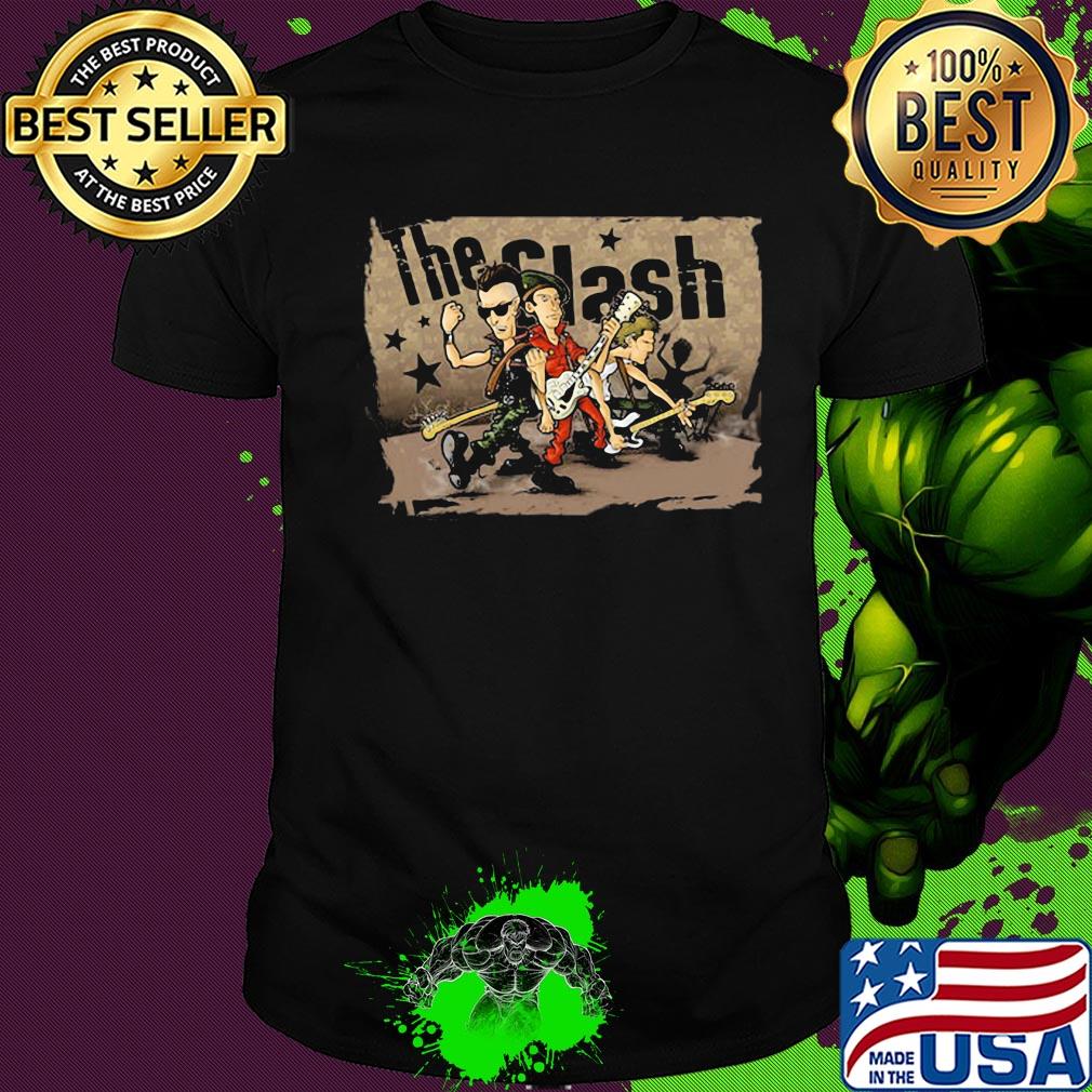 The clash band cartoon shirt The clash band cartoon shirt