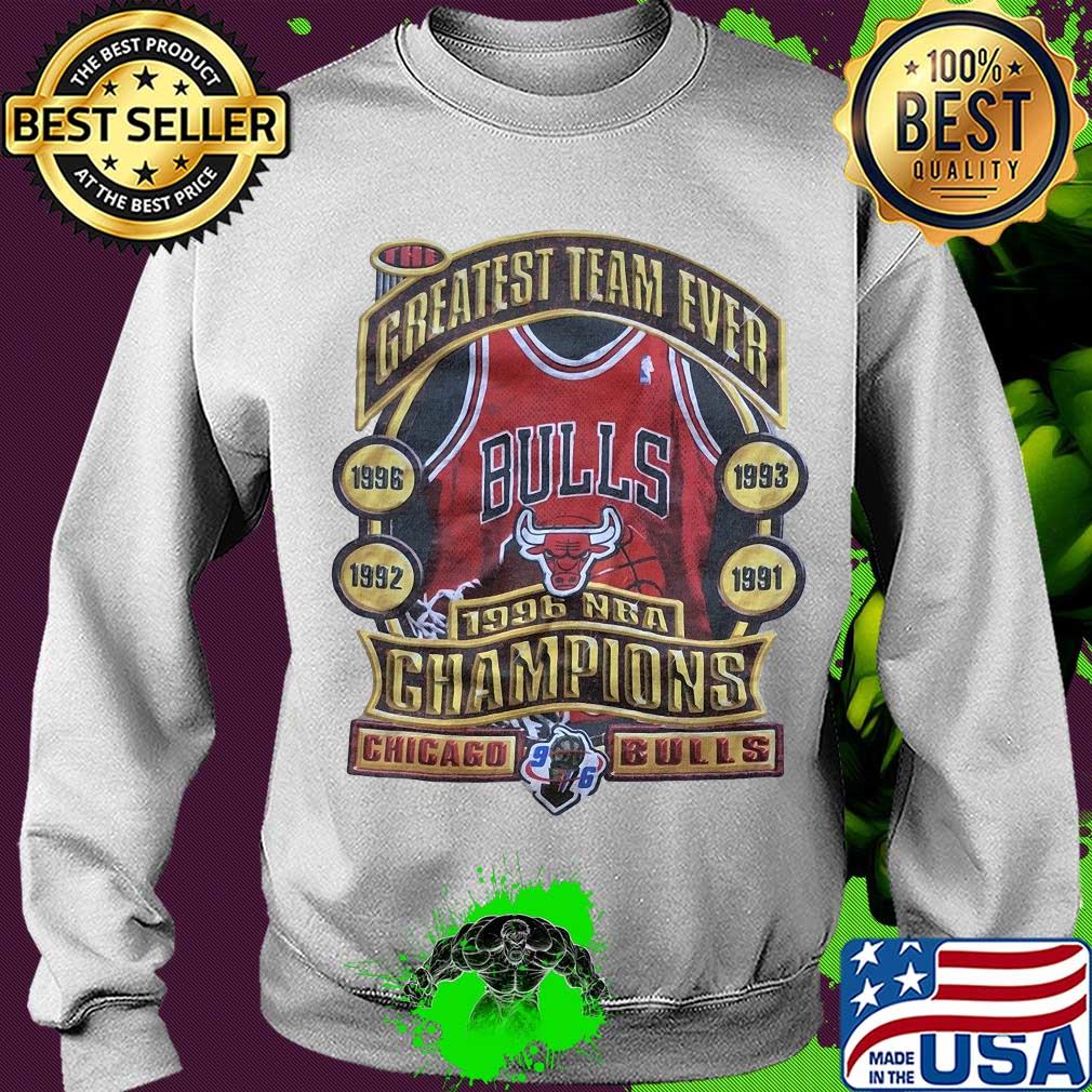 The greatest team ever 1996 nba champions chicago bulls s Sweater The greatest team ever 1996 nba champions chicago bulls s Sweater