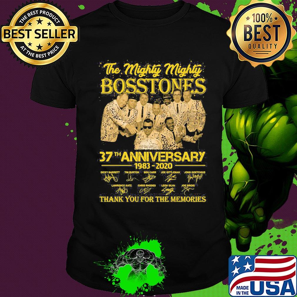 The mighty mighty bosstones 37th anniversary 1983 2020 thank you for the memories signatures shirt