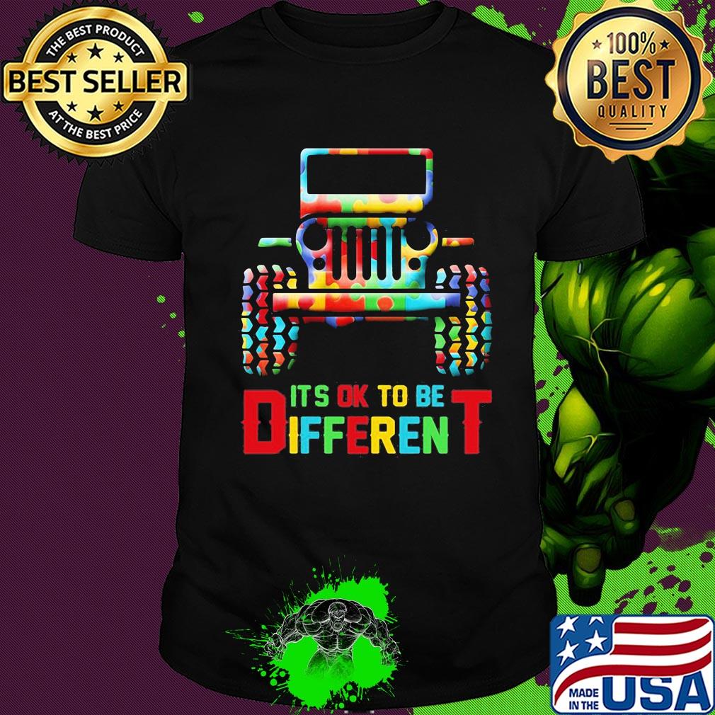 Truck it's ok to be different autism awareness shirt