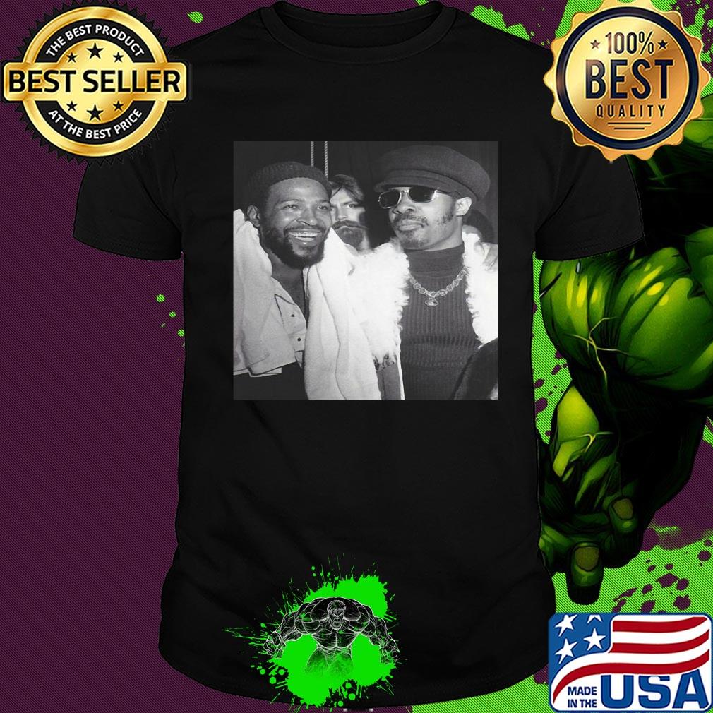 Vintage stevie wonder with marvin gaye poster shirt