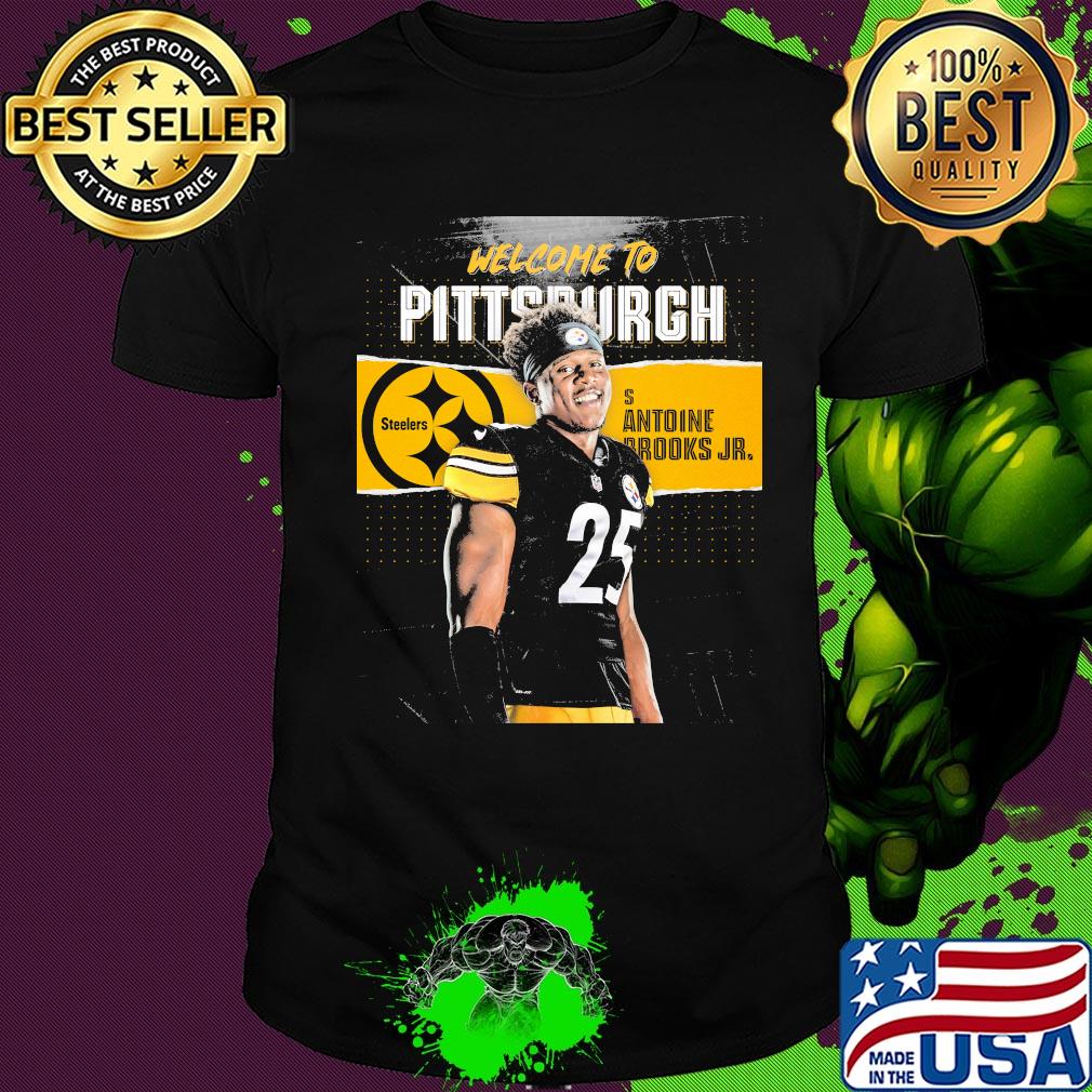 Welcome to pittsburgh steelers football team s antoine brooks jr shirt