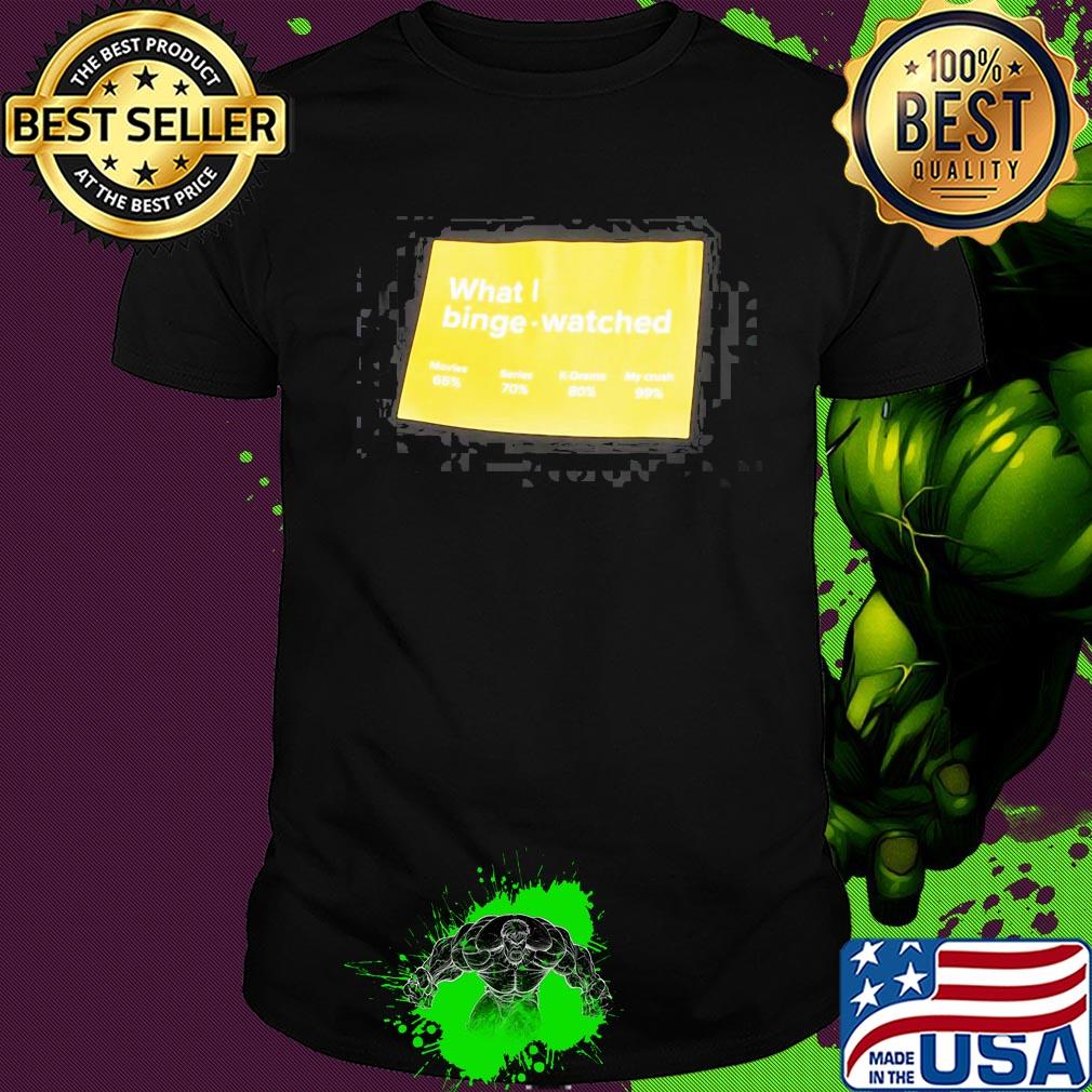 What I binge watched relaxed shirt