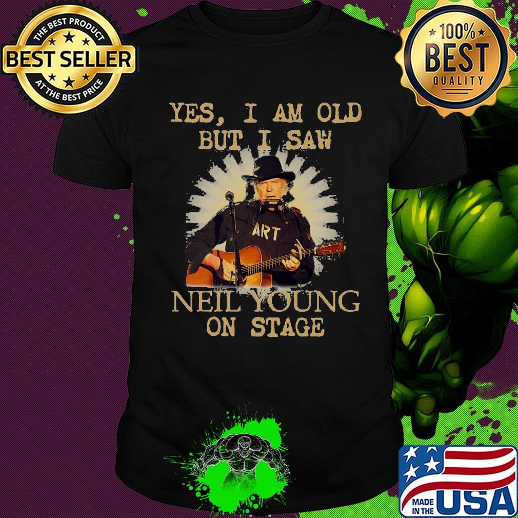 Yes i am old but i saw neil young on stage guitar shirt