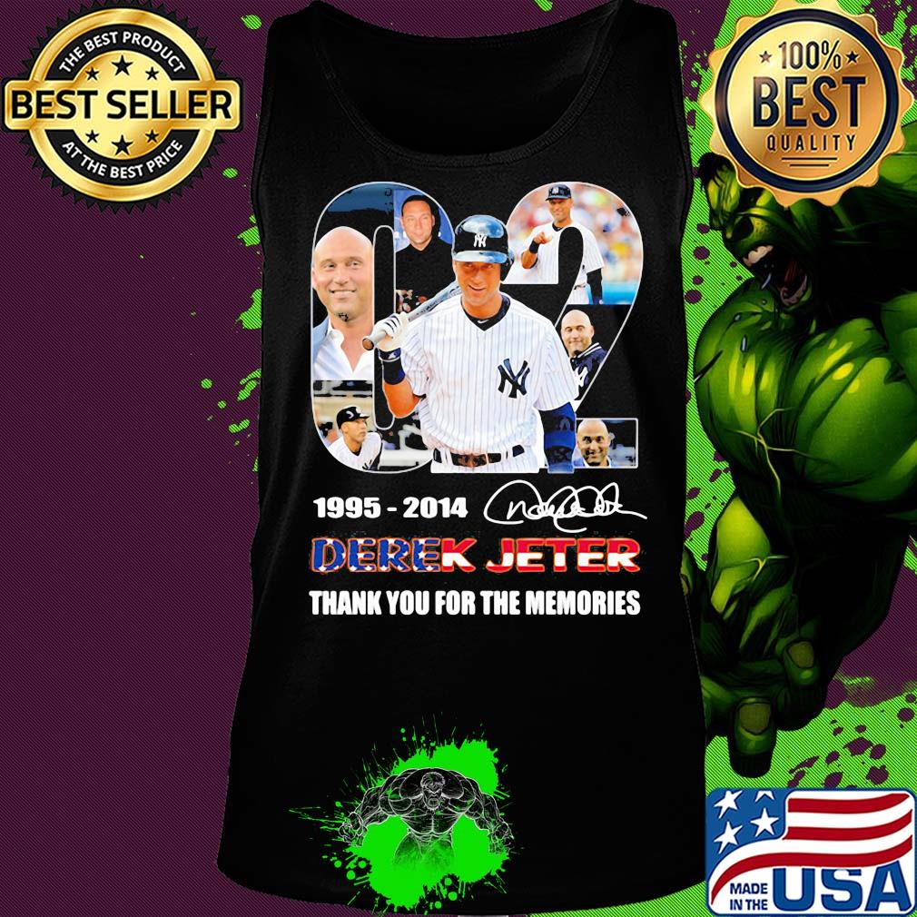 02 1995 2014 derek jeter thank you for the memories signature s Tank top 02 1995 2014 derek jeter thank you for the memories signature s Tank top