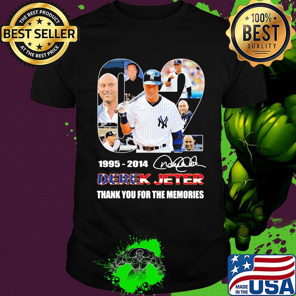 02 1995 2014 derek jeter thank you for the memories signature shirt