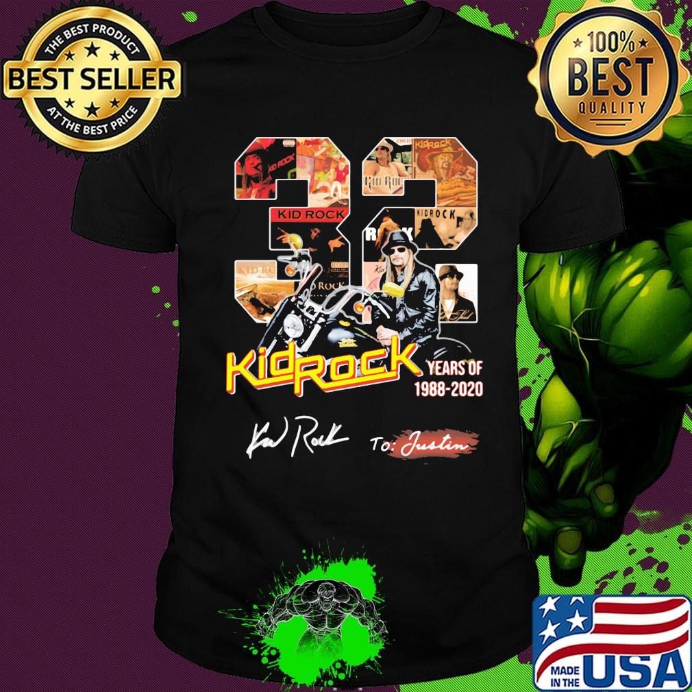 32 years of 1988 2020 kid rock signature shirt