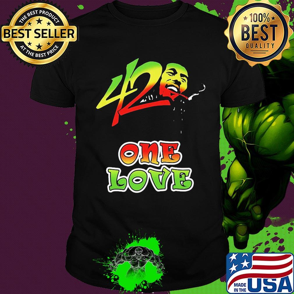 42 one love Bob Marley shirt
