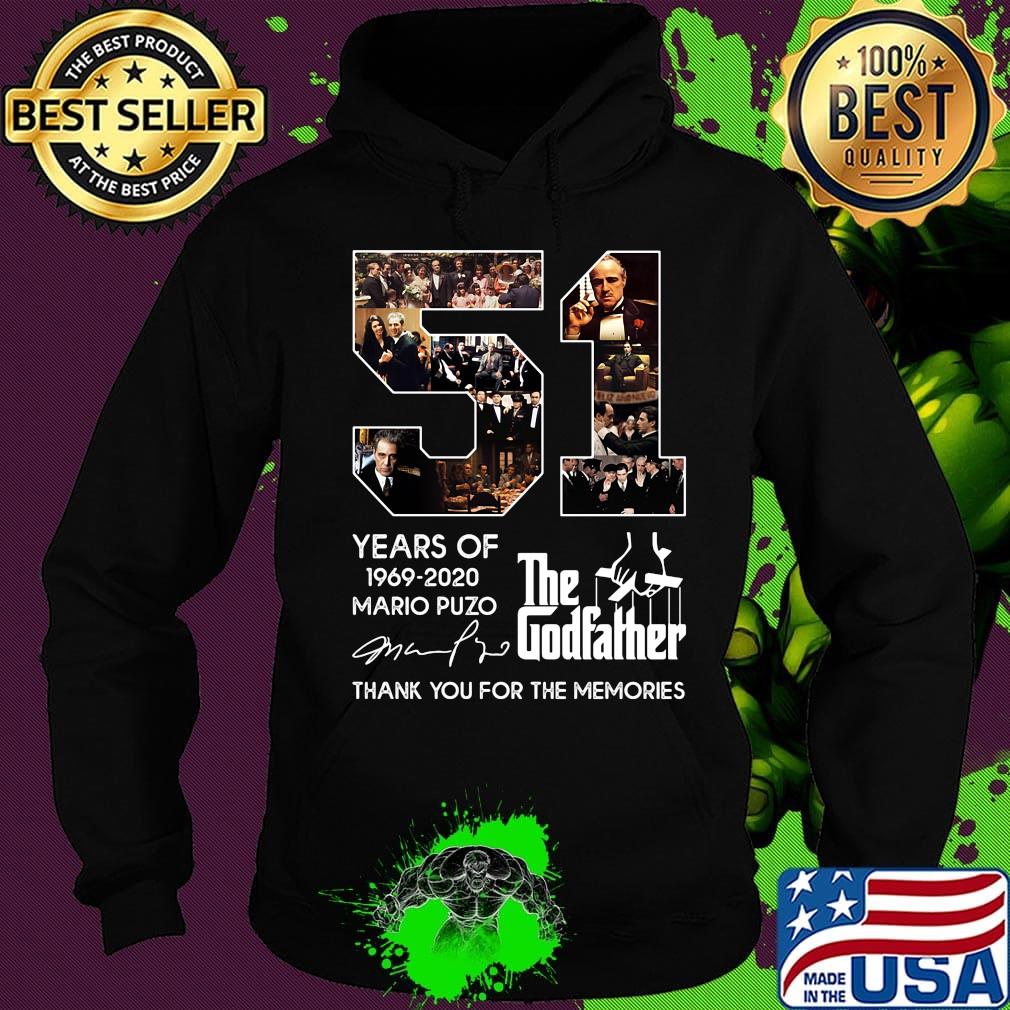 51 years of 1969 2020 mario puzo the godfather thank you for the memories signature s Hoodie 51 years of 1969 2020 mario puzo the godfather thank you for the memories signature s Hoodie