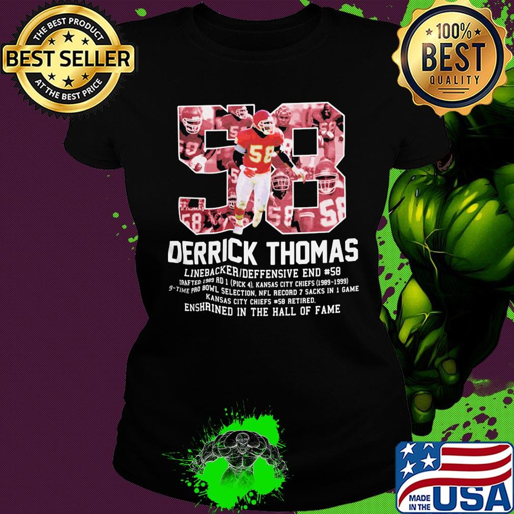 58 derrick thomas kansas city football linebacker jersey s Ladies tee 58 derrick thomas kansas city football linebacker jersey s Ladies tee