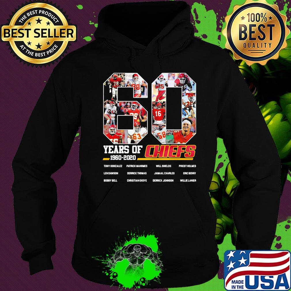60 years of 1960 2020 kansas city chiefs football team players s Hoodie 60 years of 1960 2020 kansas city chiefs football team players s Hoodie