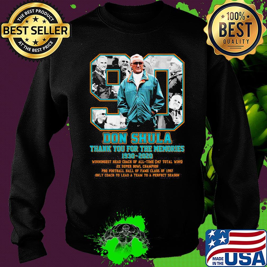 90 don coach shula thank you for the memories 1930-2020 miami dolphins football s Sweater 90 don coach shula thank you for the memories 1930-2020 miami dolphins football s Sweater