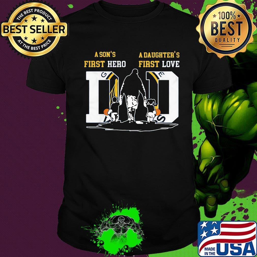 A son's first hero a daughter's first love dad golden state basketball happy father's day shirt A son's first hero a daughter's first love dad golden state basketball happy father's day shirt